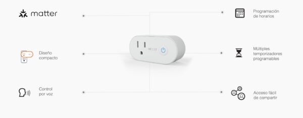 Nexxt Smart Plug Matter (2PK) - Imagen 2